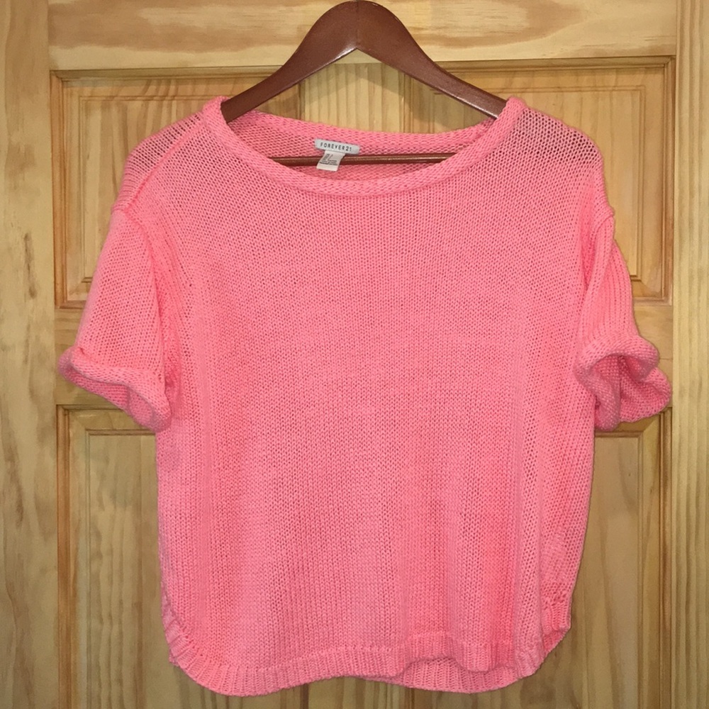 Pink knitted T-shirt New